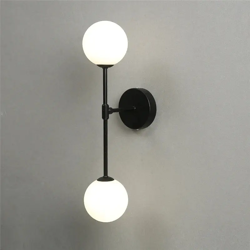 Bon Marché Post-modern simple gold glass led wall light