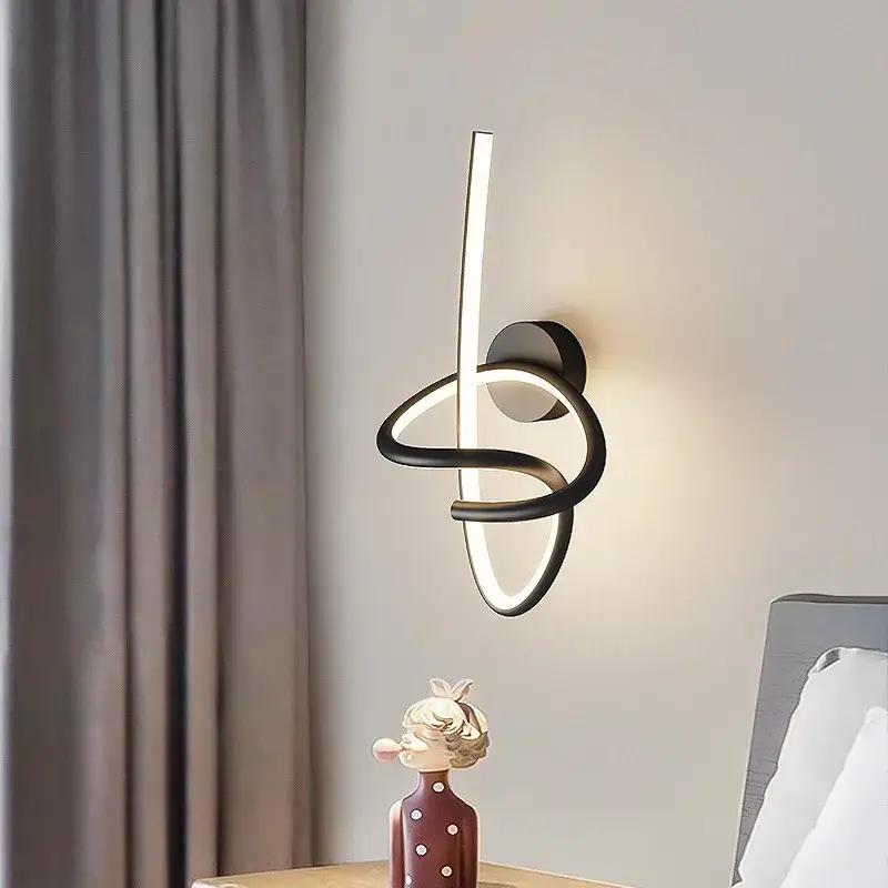 Seulement Aujourd&rsquo;hui Modern spiral aluminium led wall light