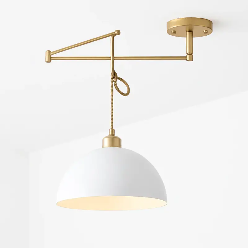Vente Flash Nordic pendant lamp with folding design and rocker arm