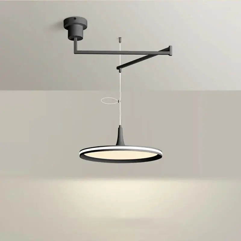 Acheter En Ligne Modern dining table pendant lamps swing arm hanging light ufo chand...
