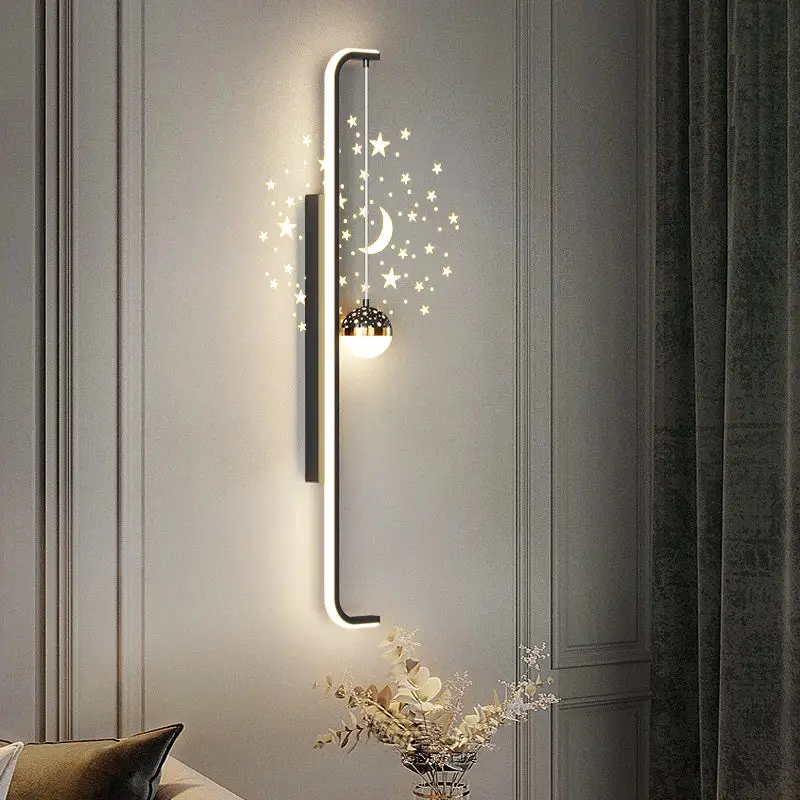 Marque Modern long wall lamps living room wall light tv background decorat…