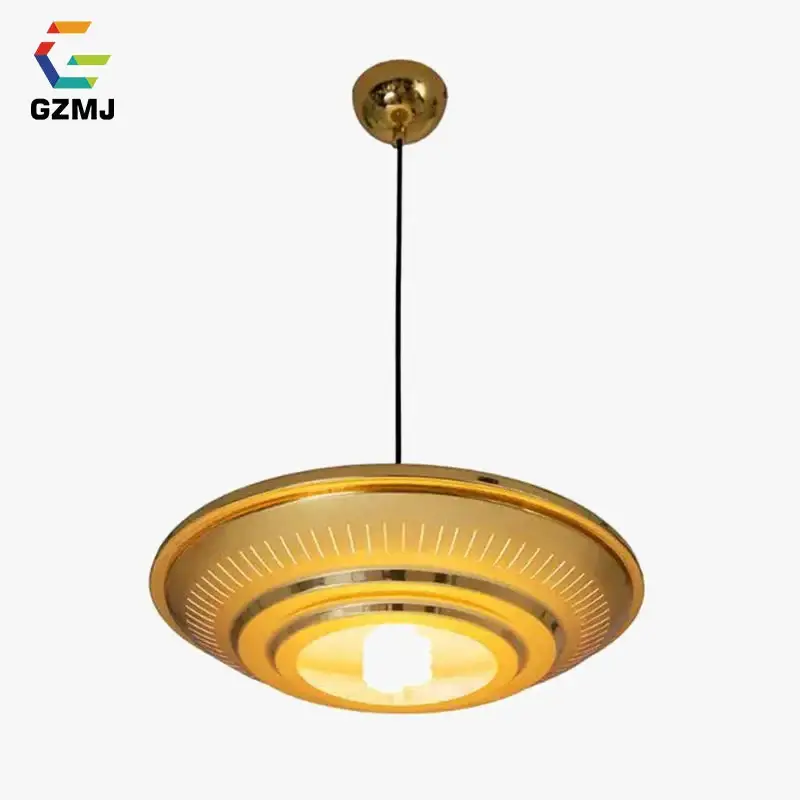 Gzmj modern plated metal ufo pendant light decoration Authentique