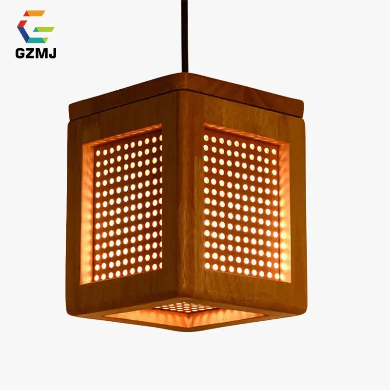 Modern wooden pendant lights gzmj for loft decor Commander Vite