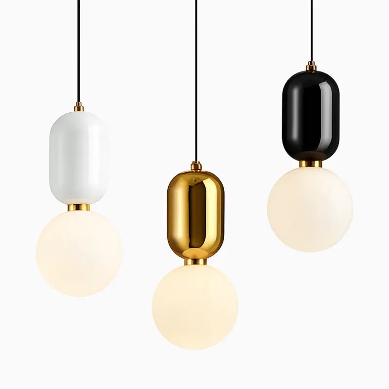 Gzmj modern glass globe pendant light for kitchen Top Vente