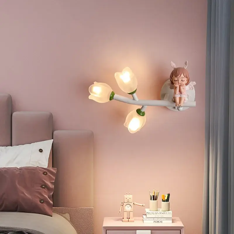 Offre Exclusive Decorative g4 led wall light with girl rabbit motif
