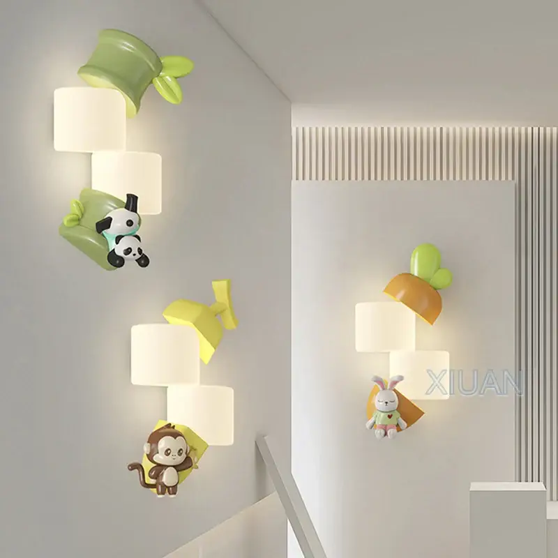 Decorative animal wall light for children's bedroom Prix Choc