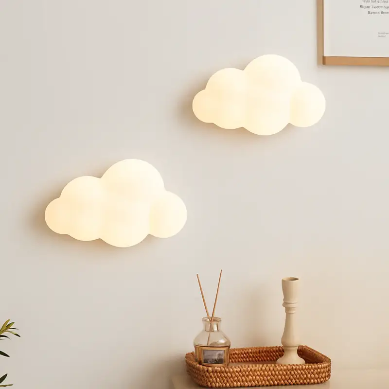 Cloud and star wall light for children's bedroom Commande En Gros