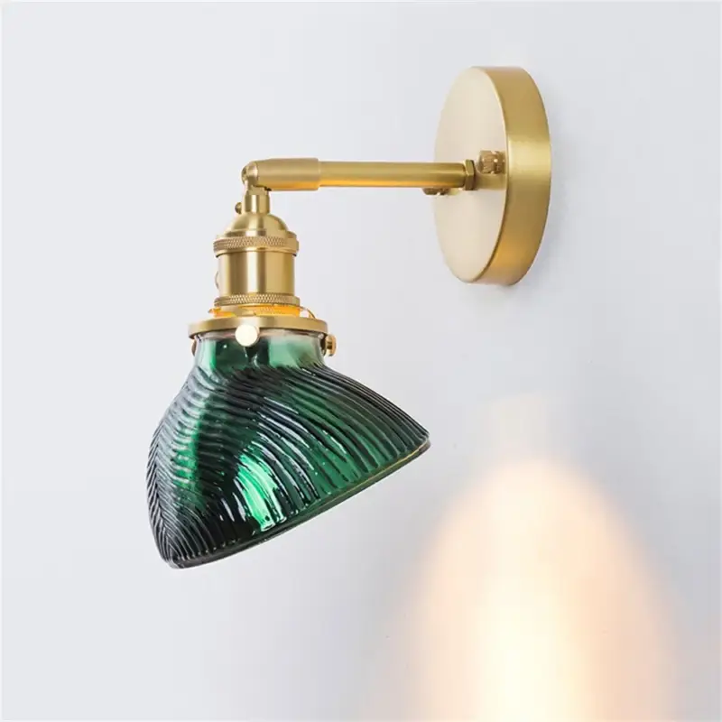 Nordic brass and glass wall light for decorative interiors Usine Directe