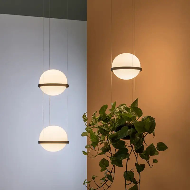 Seulement Aujourd'hui Modern nordic chandelier with hanging led flower pot