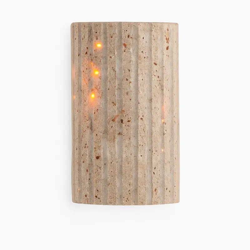 Three-dimensional natural stone wall light for indoor art deco sett... Prix Choc