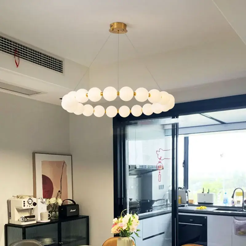 Promotion Saisonnière Adjustable nordic design brass led pendant light
