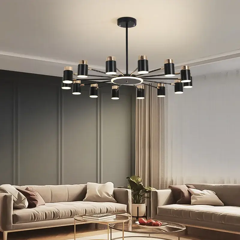 Acheter Direct Rotating metal led chandelier with 3 dimming levels
