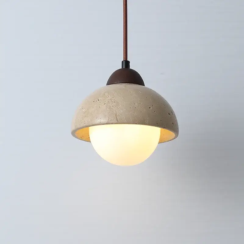Nouvelle Collection Vintage natural stone pendant chandelier with led