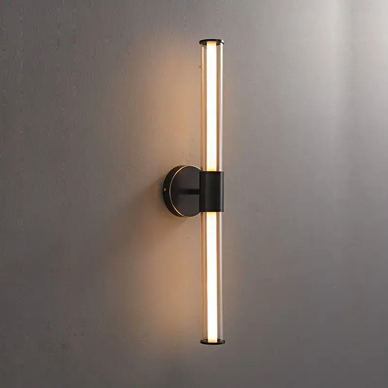 Acheter Direct Retro copper glass led wall light for hotel