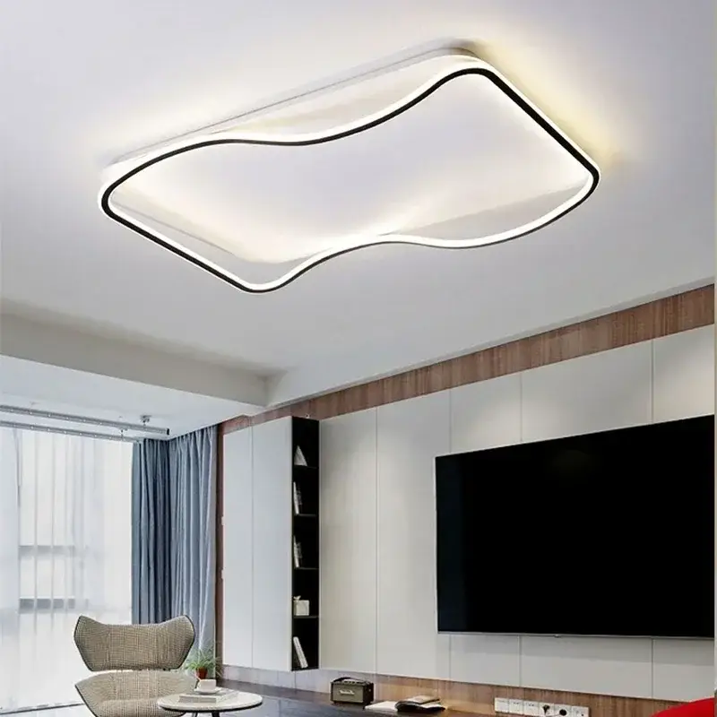 Modern led chandelier for simple wave interior decoration Commander Vite