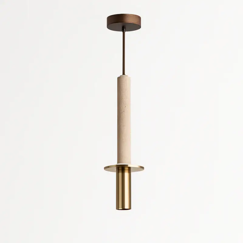 Seulement Aujourd'hui Marble gold metal natural stone pendant light
