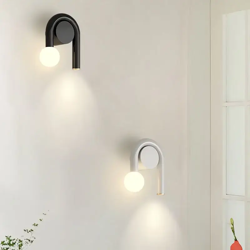 Modern glass wall light interior decorative lighting 3000k Offre Exclusive