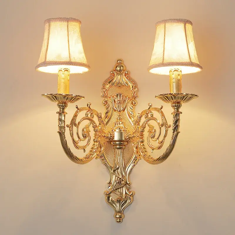 European luxury crystal zinc alloy wall light for hotel lighting Livraison Express