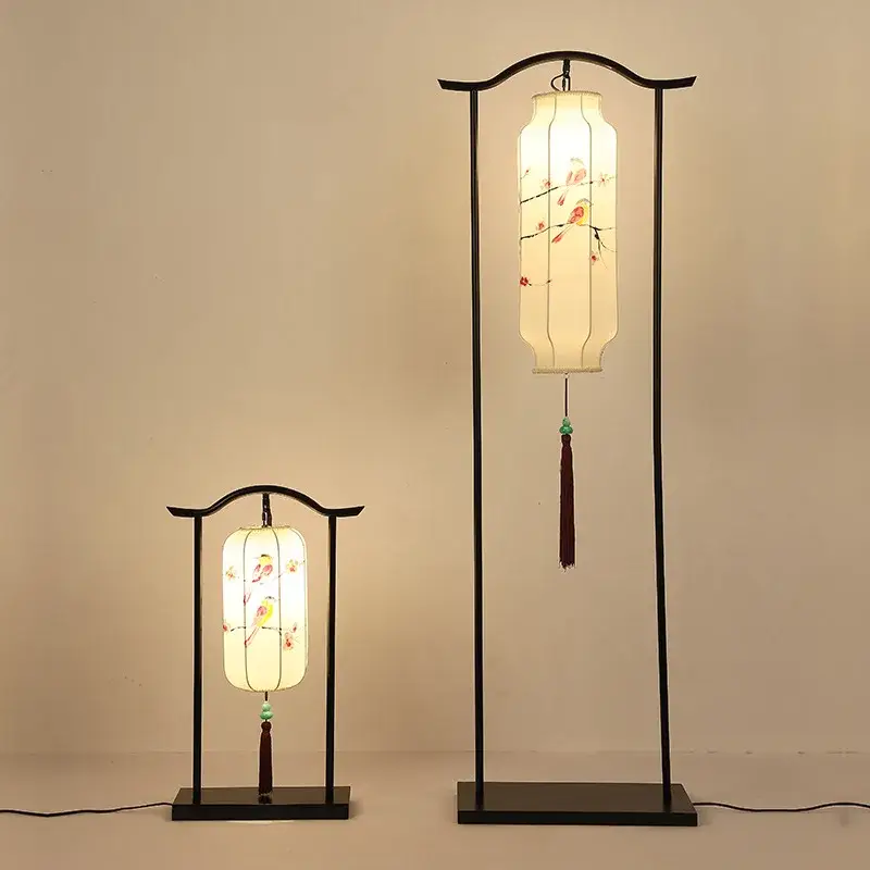 Promotion Saisonnière Creative antique floor lamp inspired by chinese palace style