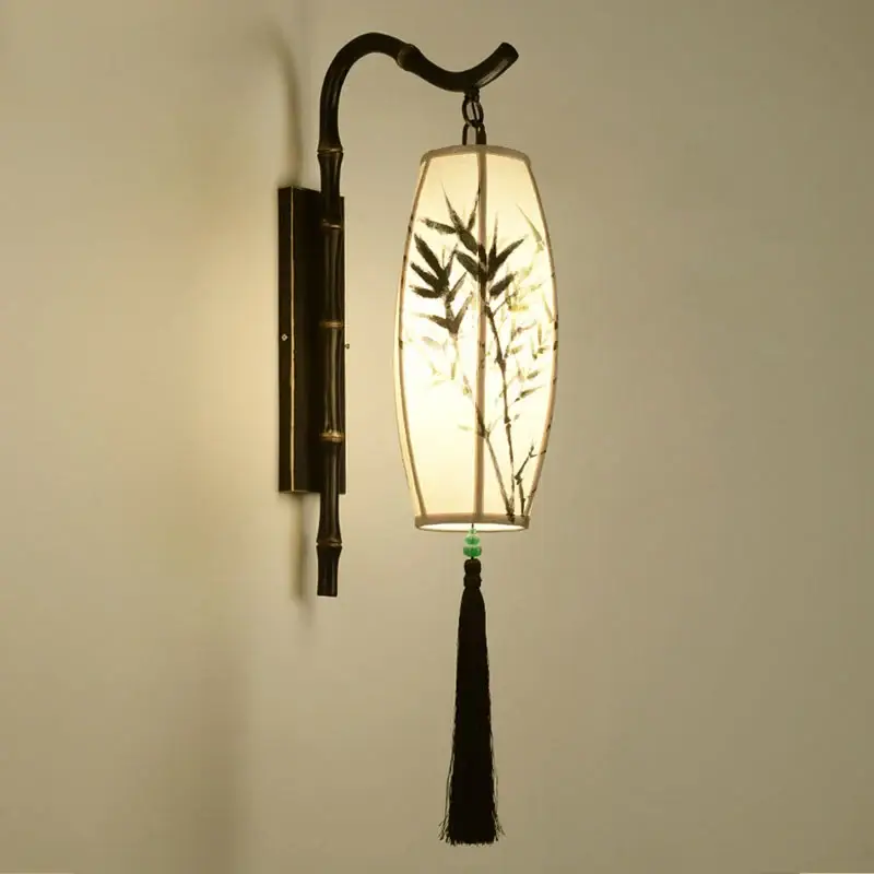 Promotion Chinoiserie style led wall light for hotel and tea room