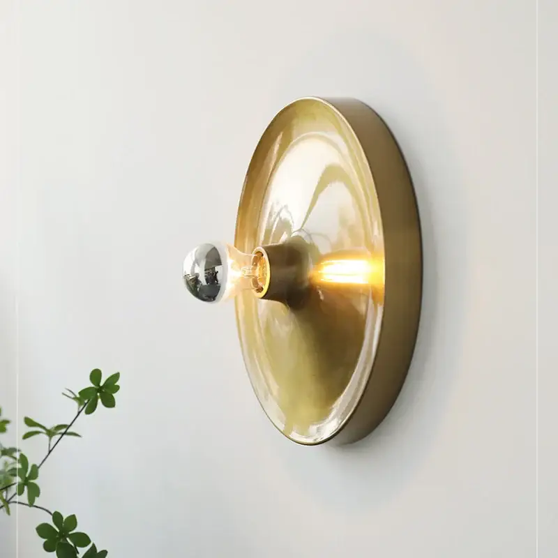 Bauhaus ufo art galvanised led wall light decoration Solde