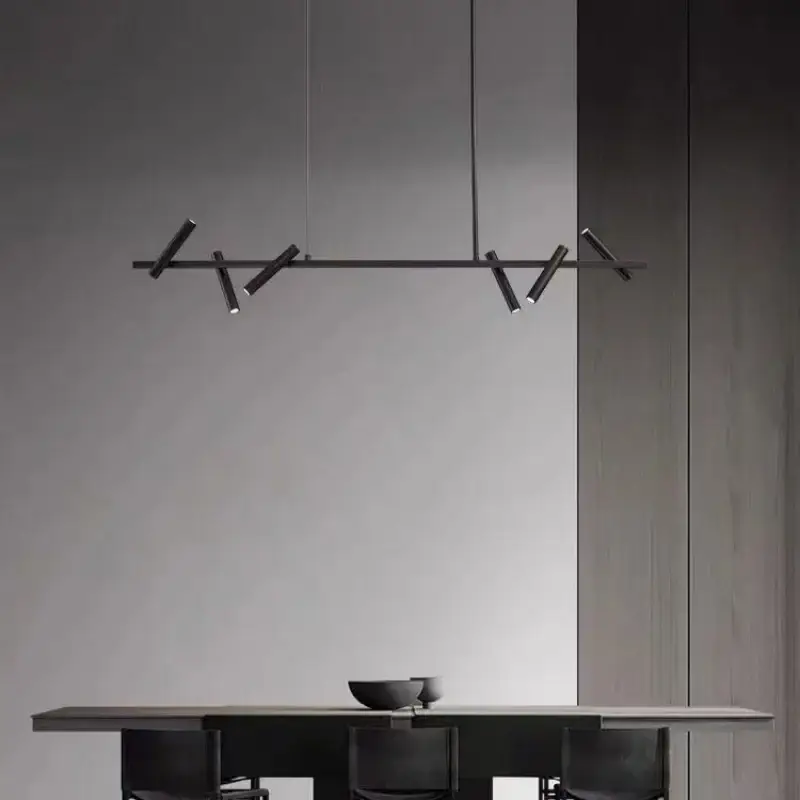 Pas Cher Minimalist metal ceiling light with adjustable height for various s...