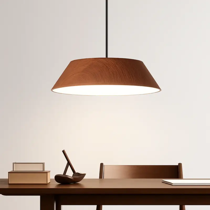 Nordic wabi sabi wood design pendant light for café or art Usine Directe