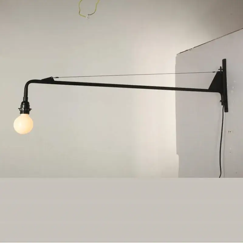Petit Prix Industrial retro long arm iron wall light