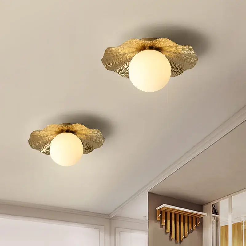 Vente Directe Luxury lotus leaf ceiling light nordic decorative design