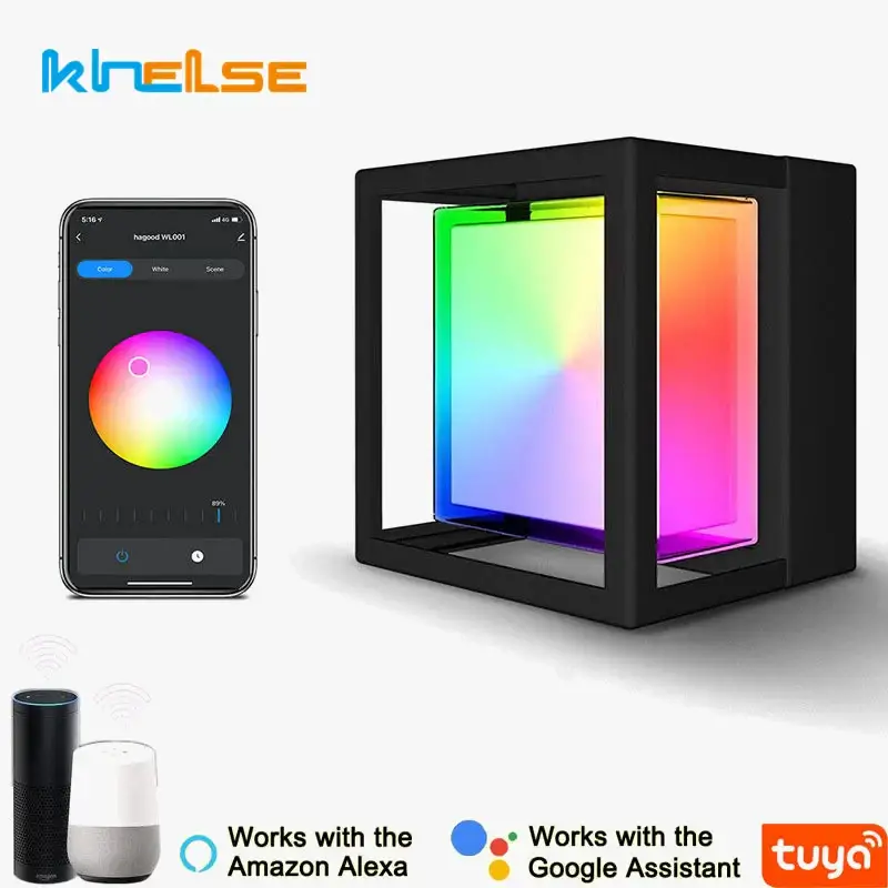 Smart outdoor connected waterproof led wall light for garden Top Vente