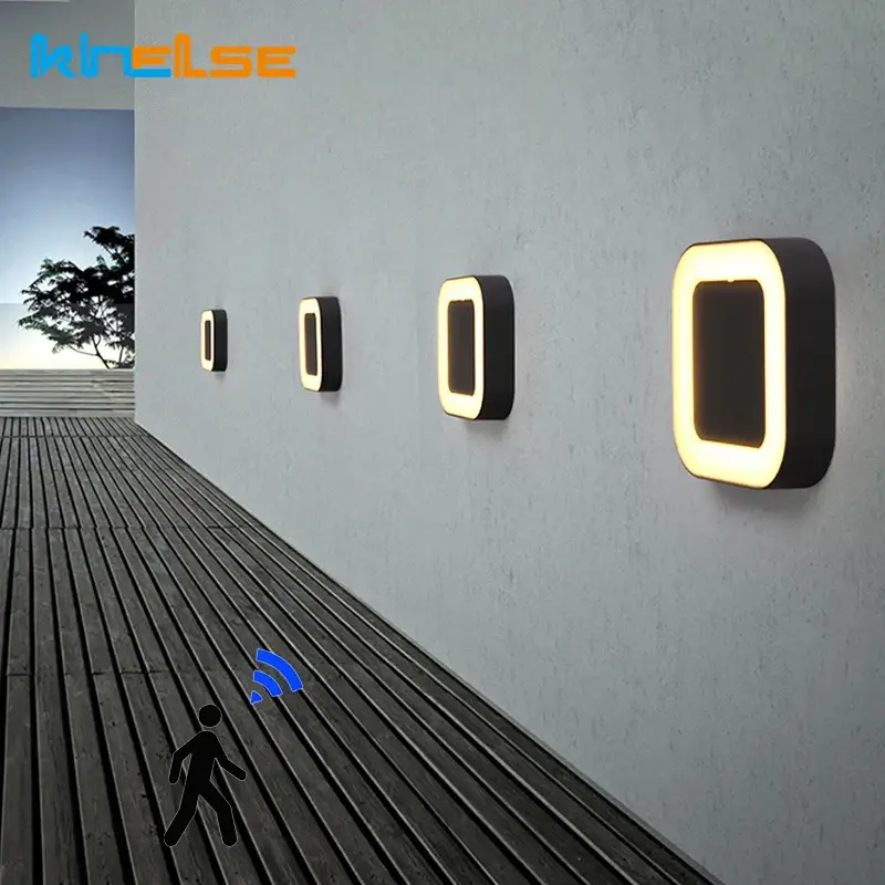Super Prix 12w waterproof outdoor wall lights radar motion sensor ip65 wall sc…