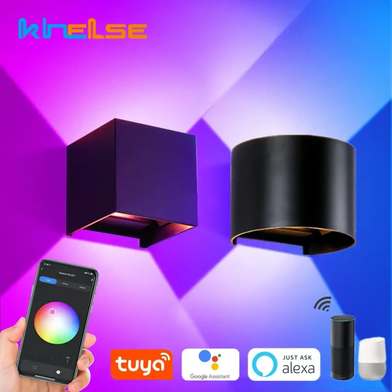 Smart outdoor wall light with rgb and cct lighting Achetez Aujourd'hui