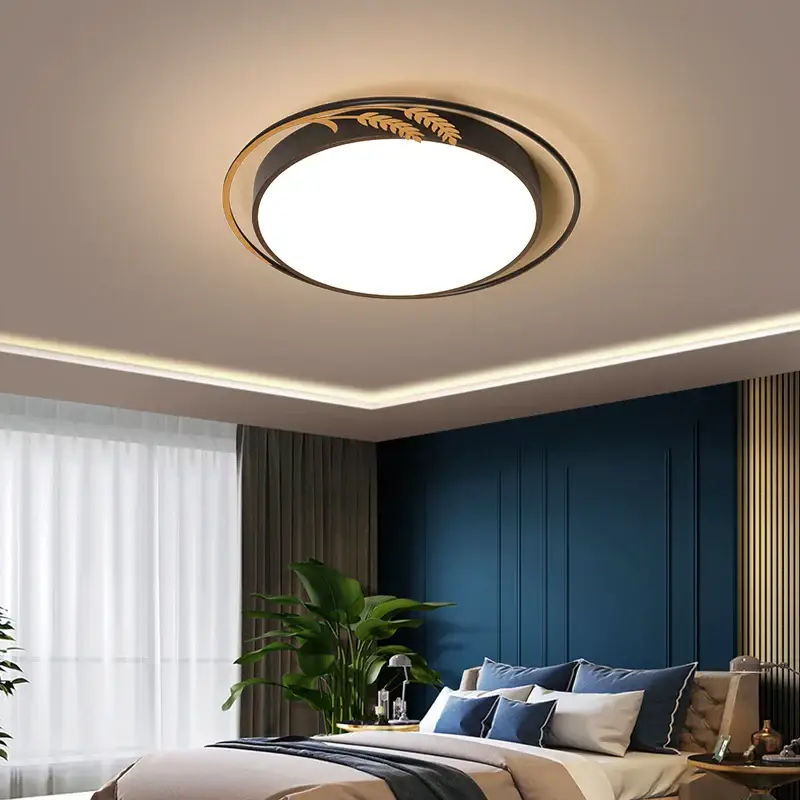 Round led ceiling light with remote control for indoor decoration Prix Réduit