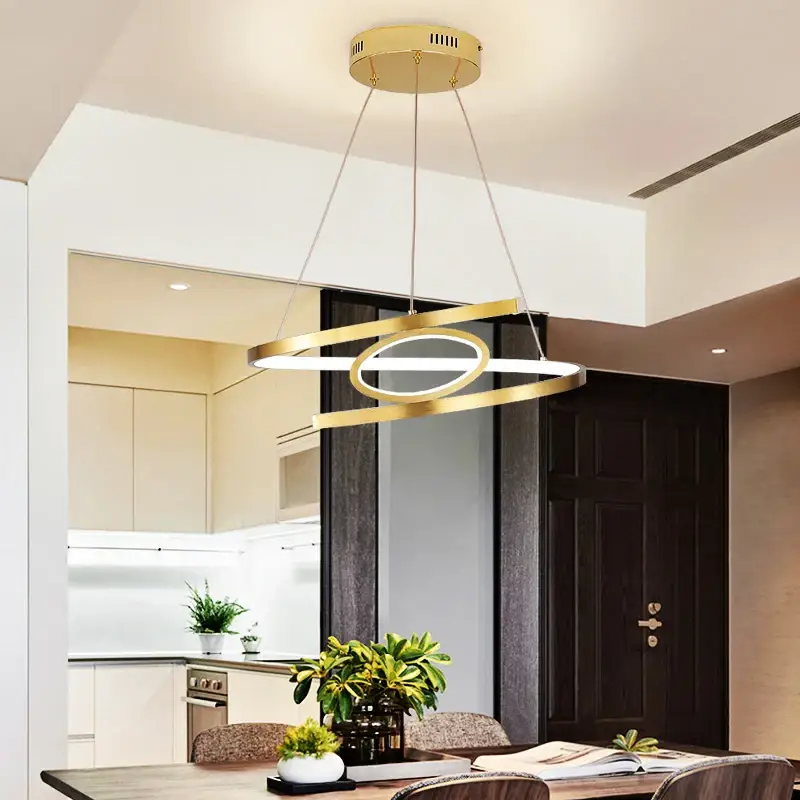 Gold led pendants for modern and elegant indoor lighting Jusqu'à Épuisement Des Stocks
