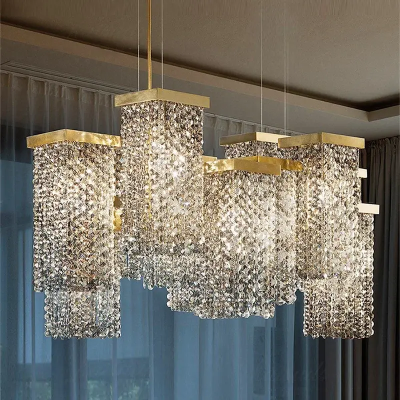 Top Vente Modern crystal chandelier for elegant and refined decor