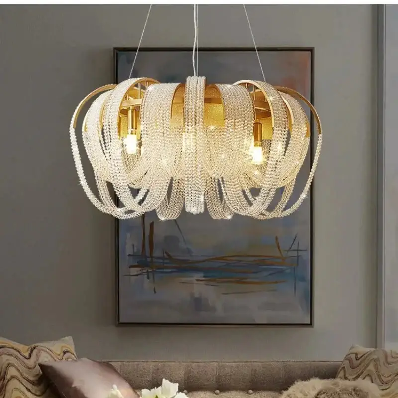 Luxury round crystal chandelier for interior decoration Affaire À Saisir