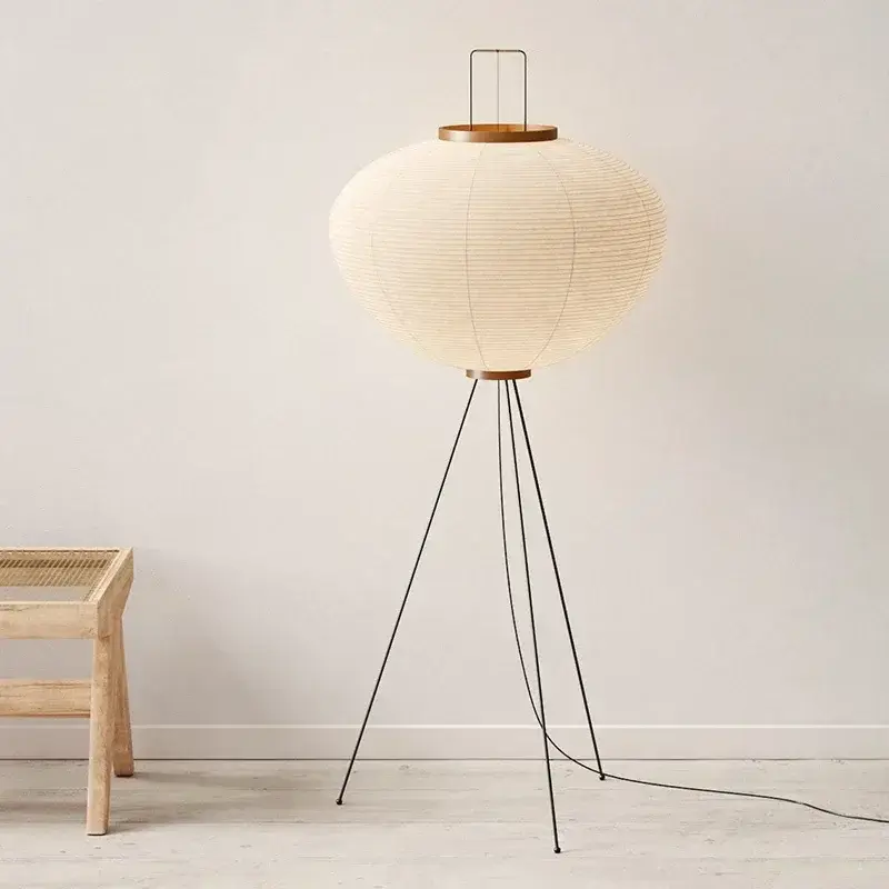 Wabi sabi vintage nordic decorative rice paper floor lamp Super Prix
