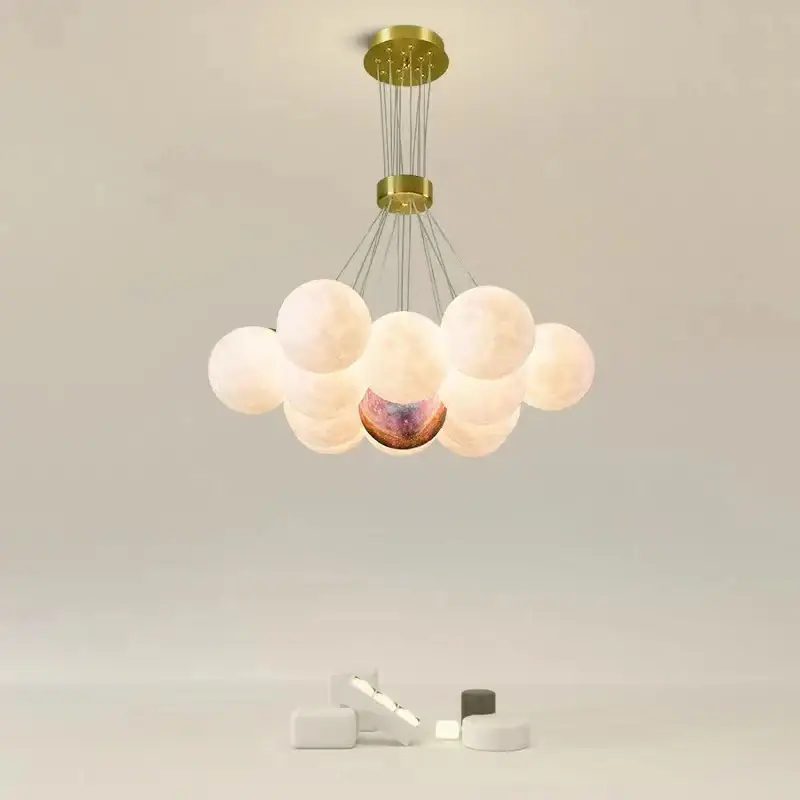 Cloud led chandelier for children's room decor Haute Qualité