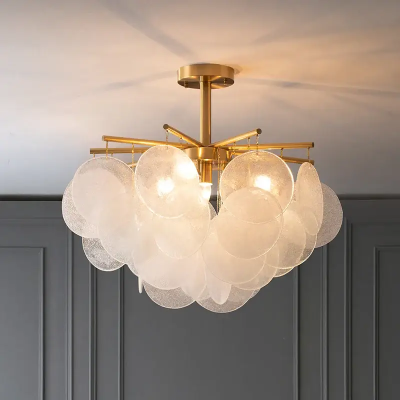 Vente Directe Luxury glass chandelier for elegant interior decor