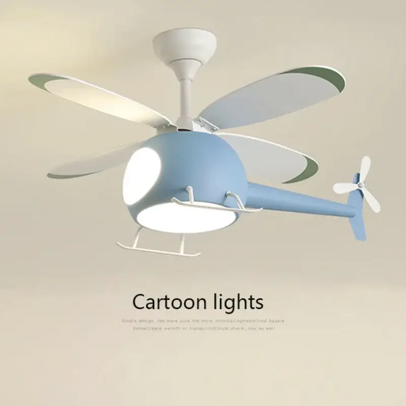 Helicopter ceiling fan led light for children's bedroom Livraison Express