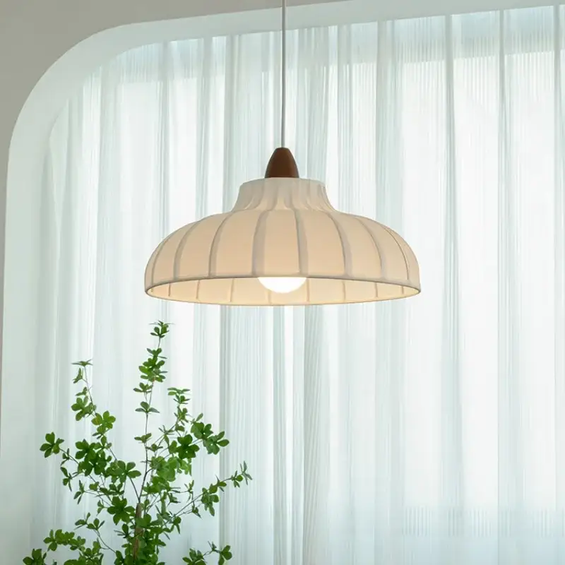 Vintage solid wood pendant light for decorative indoor lighting Nouvelle Collection
