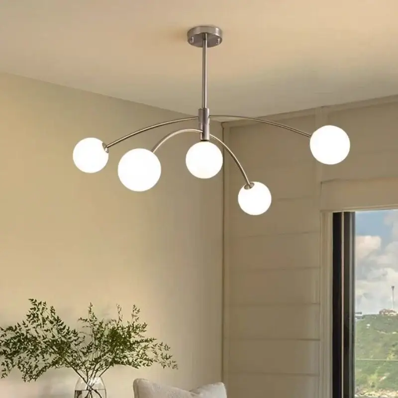 Retour Gratuit Modern glass chandelier luxury led lamp for interior decoration
