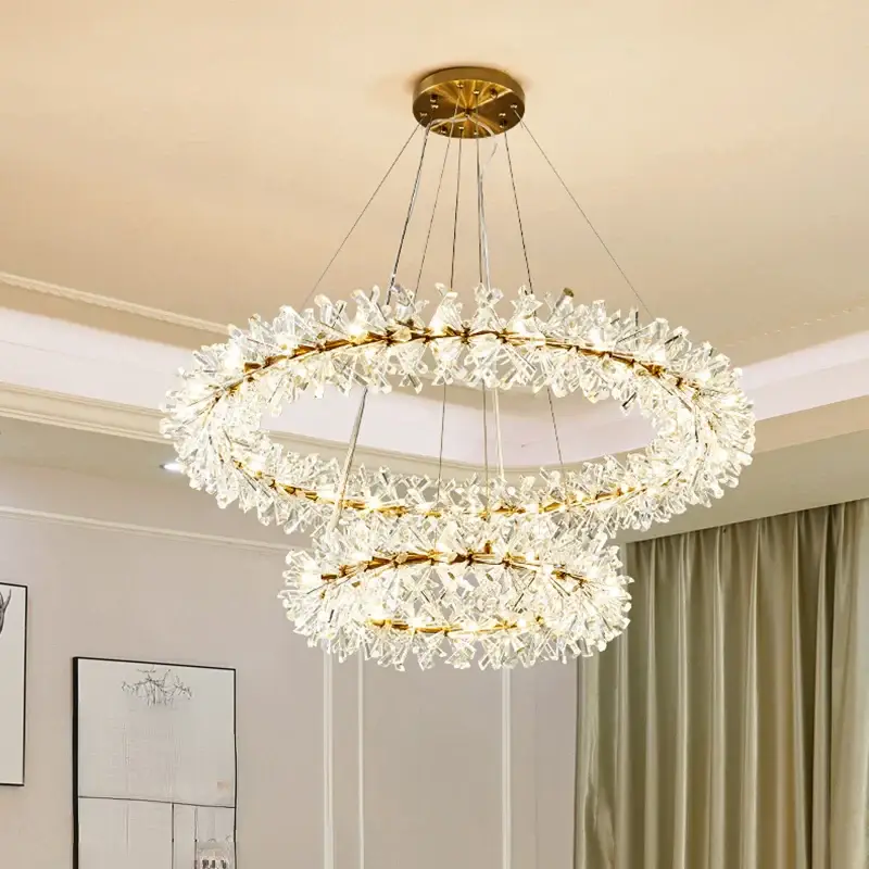 Haute Qualité Modern crystal chandelier for elegant indoor lighting