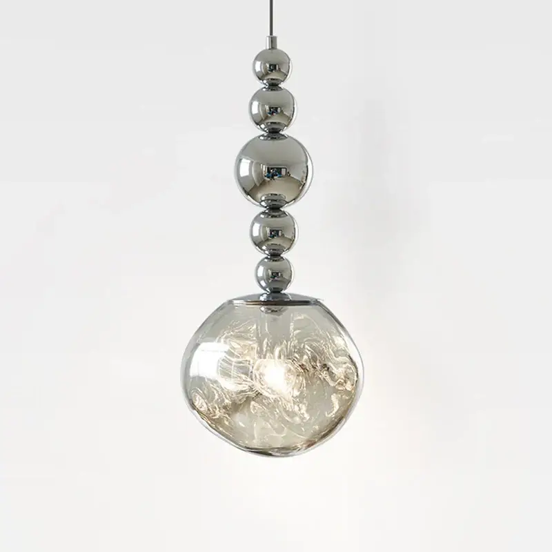 Light glass chandelier bauhaus style modern home decor Prix Cassé