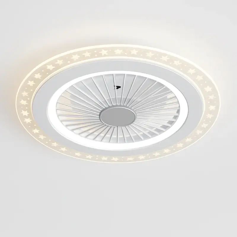Modern silent ceiling light with fan and remote control Seulement Aujourd'hui