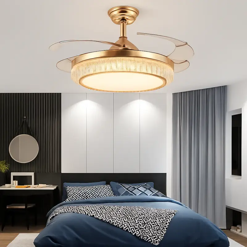 Crystal ceiling light with led and remote control elegant design Nouvel Arrivage