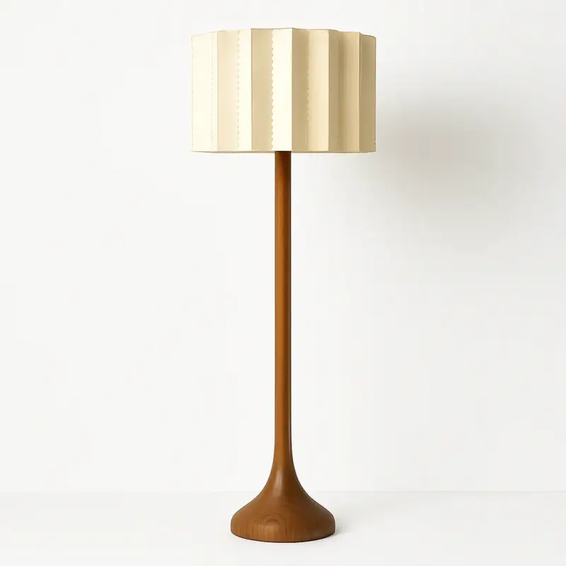 Solid wood floor lamp wabi-sabi style modern zen decor Satisfait Ou Remboursé