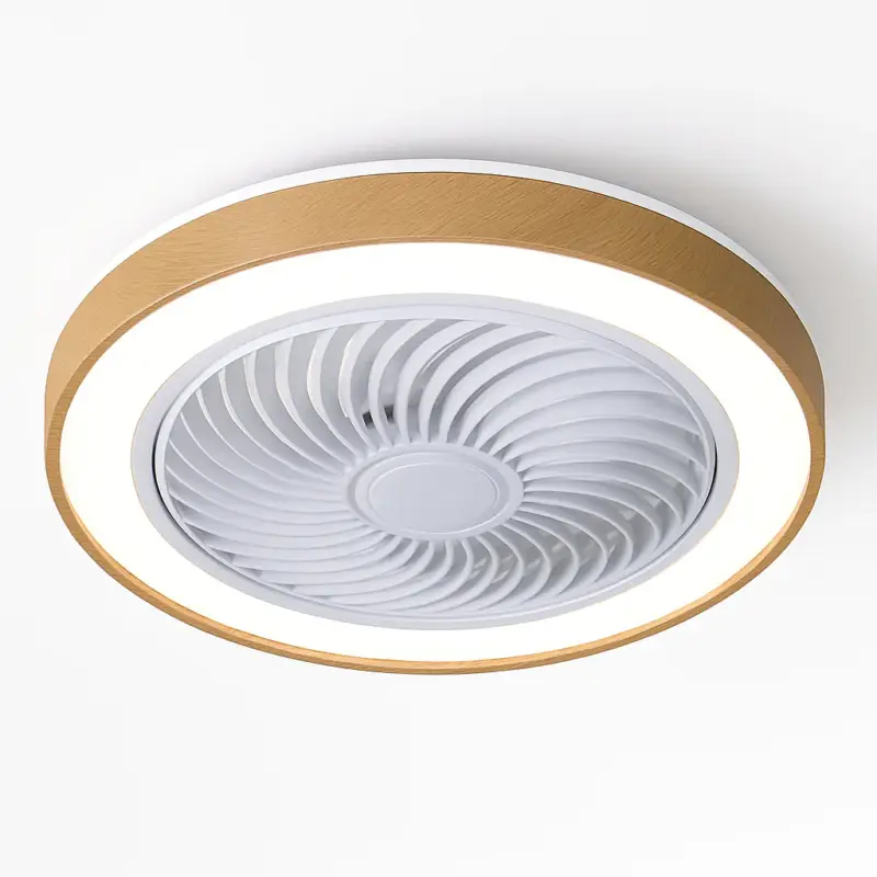 Modern electric wooden fan with remote control led light Expédié Aujourd'hui