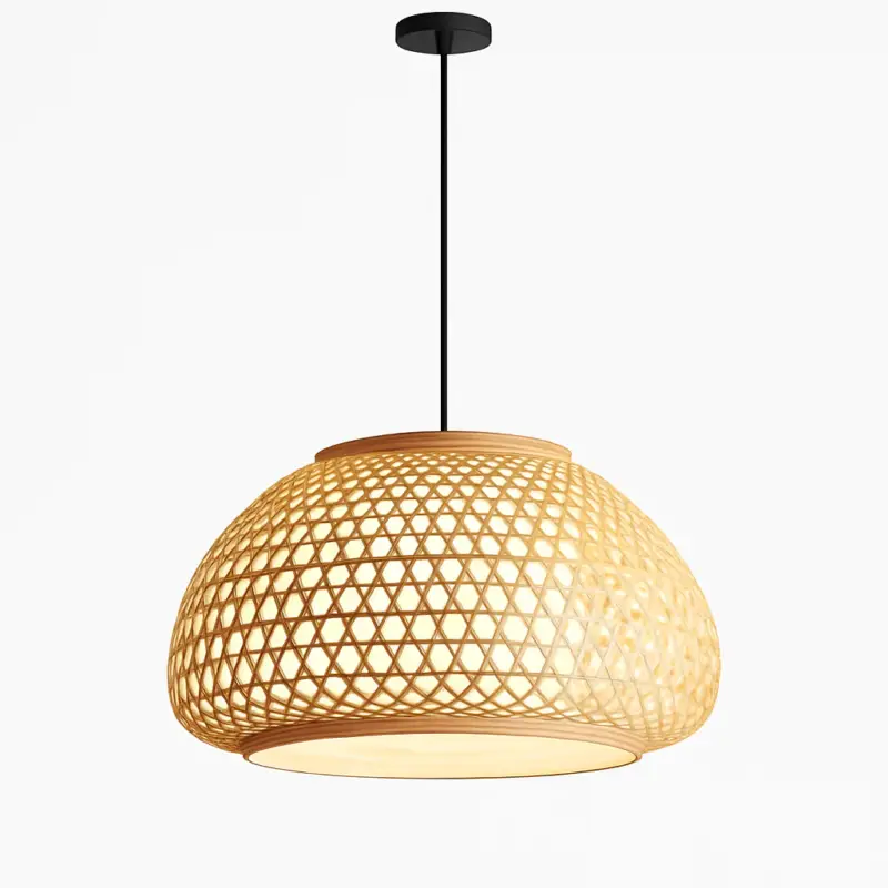 Nouveauté Hand-woven vintage chinese style bamboo pendant light