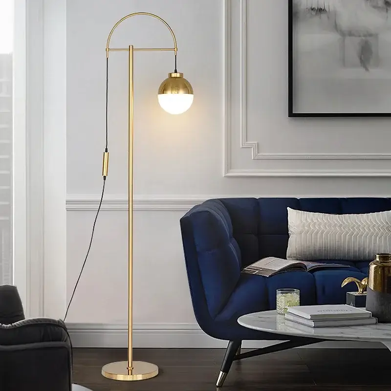 Retro gold nordic floor lamp for elegant interiors Meilleure Vente